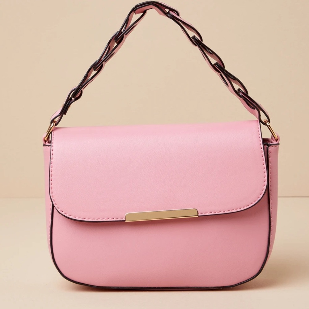 Pink Interlocking Link Handbag